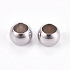 Tarnish Resistant 304 Stainless Steel Smooth Spacer Beads STAS-M006-02-2