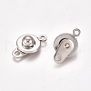 201 Stainless Steel Snap Clasps STAS-I137-06P-2