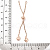 Brass Box Chain Bracelet Makings KK-C071-14RG-3