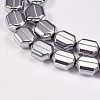 Electroplate Non-magnetic Synthetic Hematite Beads Strands G-P367-J-01-2
