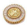 Brass Micro Pave Cubic Zirconia Pendants KK-U076-12G-A-2