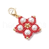 Glass Seed Beads Pendant Decorations HJEW-MZ00170-6