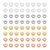 Flat Round Brass Spacer Beads KK-CW0001-01-2