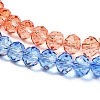 Transparent Painted Glass Beads Strands DGLA-A034-T6mm-A02-4
