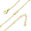 304 Stainless Steel Bone Cable Chain Necklaces NJEW-C073-08G-4