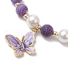 5Pcs Handmade Shell Beaded Bracelets for Women BJEW-JB11402-4