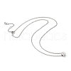 Cube Micro Pave Cubic Zirconia Pendant Necklaces & Bracelets Sets SJEW-JS01116-01-2