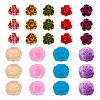  54Pcs 9 Styles Opaque Resin Beads RESI-TA0003-10-2