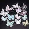  28Pcs 14 Styles Organza Lace Embroidery Costume Accessories DIY-NB0012-80-5