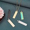 Unicraftale 10Pcs 5 Colors PVD Vacuum Plating 304 Stainless Steel Pendants STAS-UN0018-33-3