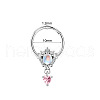 316L Surgical Stainless Steel Pave Cubic Zirconia Nipple Rings WG68FB4-05-1