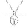 201 Stainless Steel Pendants Necklaces NJEW-S063-TN505-1-1