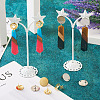 32Pcs 8 Styles 201 Stainless Steel Stud Earring Findings STAS-TA0001-93-7
