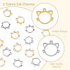 DICOSMETIC 20Pcs 2 Colors 304 Stainless Steel Charms STAS-DC0013-73-3