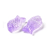 Transparent Spray Painted Glass Beads GLAA-I050-10B-2