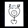 Natural Howlite Heart Display Decorations PW-WG5A099-16-1