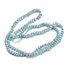 Opaque Baking Painted Glass Beads Strands DGLA-F002-03C-3