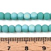 Frosted Opaque Glass Beads Strands GLAA-T032-P4mm-MBB12A-4