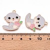 Alloy Enamel Pendants ENAM-T022-02E-01-3