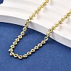 Brass Heart Link Chain Necklaces NJEW-M108-27G-1