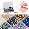 SOFPLATE 2400Pcs 15 Styles Electroplate Glass Bead Strands EGLA-SP0001-02-6