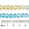 Transparent Painted Glass Beads Strands X1-DGLA-A034-T8mm-A13-3