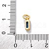 Brass Pave Cubic Zirconia Charms KK-F894-13G-01-3