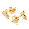 PVD Vacuum Plating 304 Stainless Steel Stud Earring for Women STAS-D087-15G-2