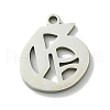 201 Stainless Steel Pendants STAS-B055-01P-O-1