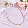 CRASPIRE 1Pc Alloy Flat Snake Chain Belt with Flat Round Buckle AJEW-CP0008-13-4