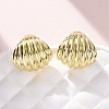 Brass Stud Earrings EJEW-F373-07G-1