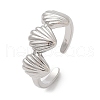 Brass Adjustable Open Cuff Rings for Women RJEW-R032-03P-4