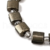 Natural Pyrite Beads Strands G-Z087-D02-4