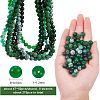 Olycraft 8 Strands 8 Style Frosted Natural Mixed Gemstone Round Beads Strands G-OC0002-06-2