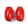 Spray Painted Wood Beads WOOD-F017-02B-1