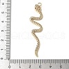 Rack Plating Brass with Cubic Zirconia Pendants KK-S504-01G-3