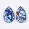 Assembled Synthetic Imperial Jasper and Natural Lapis Lazuli Pendants G-S329-075-2