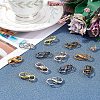 WADORN 12Pcs 6 Color Alloy DIY Bags Adjustable Clasps Accessories FIND-WR0003-24-3