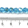 Electroplate Transparent Glass Beads Strands EGLA-A035-T6mm-L08-4