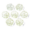 Transparent Spray Painted Imitation Jade Glass Beads GLAA-Q089-003-E002-2