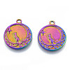 Ion Plating(IP) 201 Stainless Steel Pendants STAS-N098-188M-3