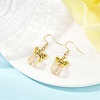 Alloy & Glass Dangle Earrings EJEW-JE06361-02-1