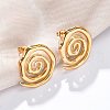 304 Stainless Steel Stud Earrings for Women EJEW-K306-15G-1