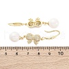 Brass Micro Pave Clear Cubic Zirconia Dangle Earrings EJEW-F362-11G-5