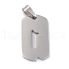 Non-Tarnish 304 Stainless Steel Pendants STAS-O127-B01-2