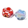 UV Plating Opauqe Acrylic Beads PACR-Q005-05-2