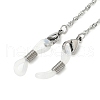 304 Stainless Steel Singapore Chains for Eyeglasses Chains AJEW-EH00403-01-3