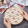 8-Slot Flat Round Bamboo Finger Ring Display Plates RDIS-WH0009-016A-3