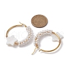 Brass Hoop Earrings EJEW-JE05680-3