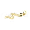 Brass Micro Pave Cubic Zirconia Pendants KK-D354-03G-2